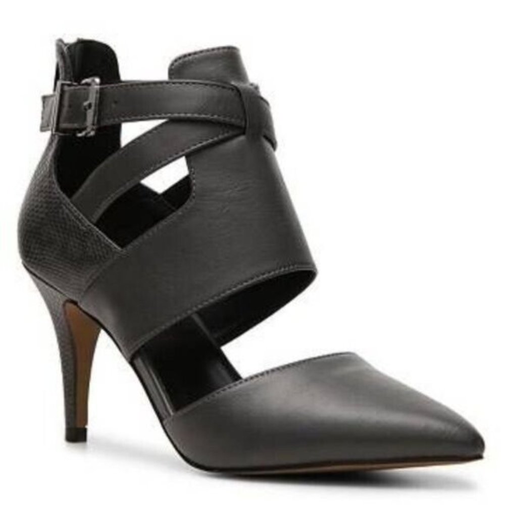 Aldo Gallese Cage Embossed Women's Black Heels Size 6.5
